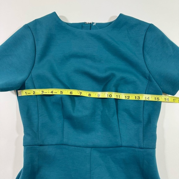 New Ann Taylor The Double Knit Midi Dress Teal - Picture 7 of 7